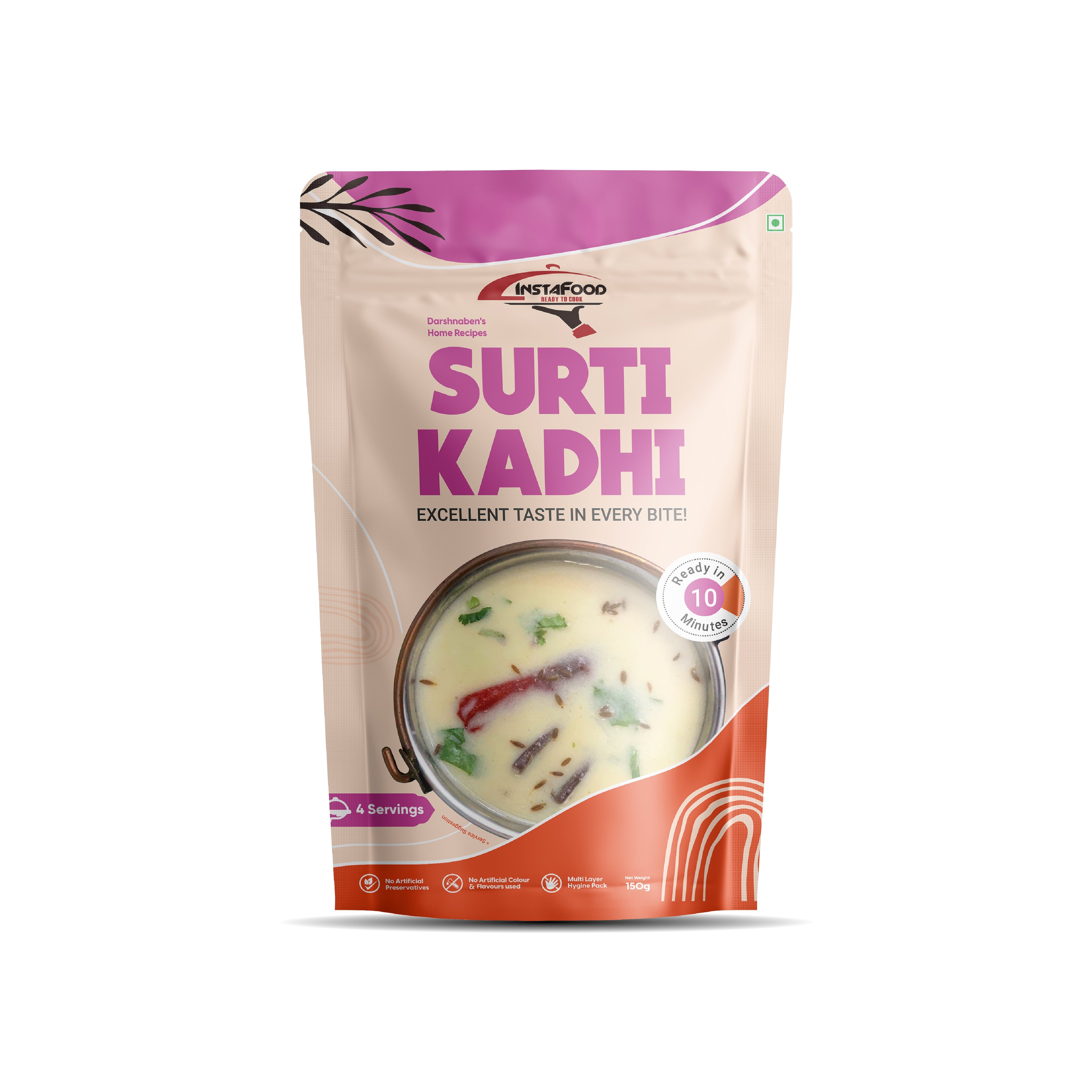 Sheta Exports Surti Kadhi – 150 gms | After Cooking Gets 1 LTR to Serve | Ready To Eat