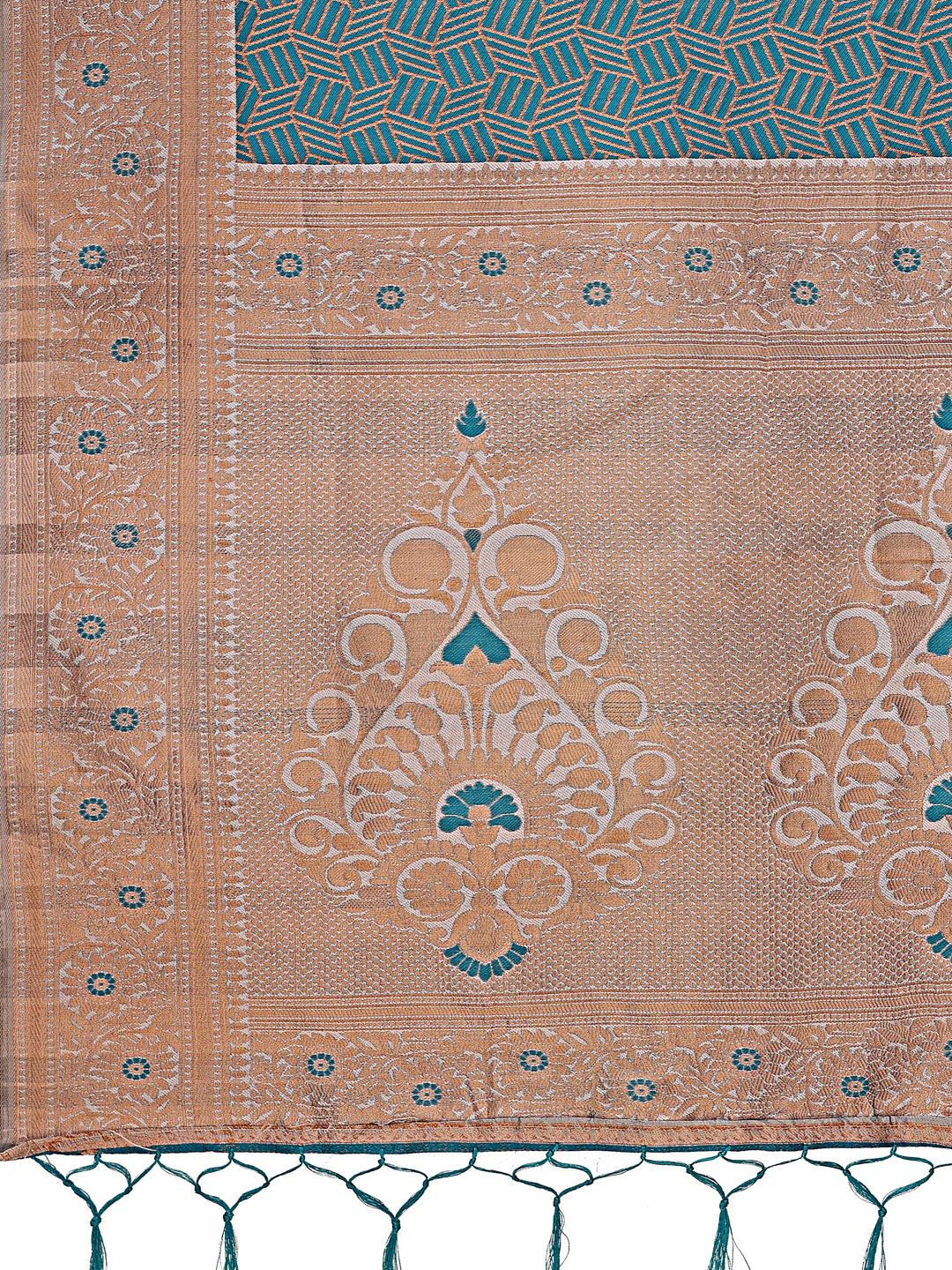 Palki Parampara Saree | Teal Color | Ready To Wear                                            SKU-ASMIS1007