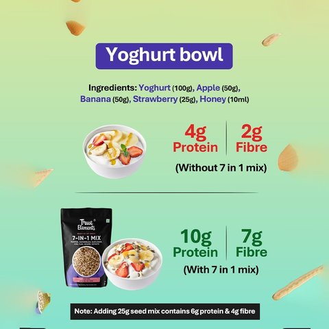 True Elements 7 in 1 Super Nut & Roasted Seeds Mix Nutrient-Rich Snack - 250 gms