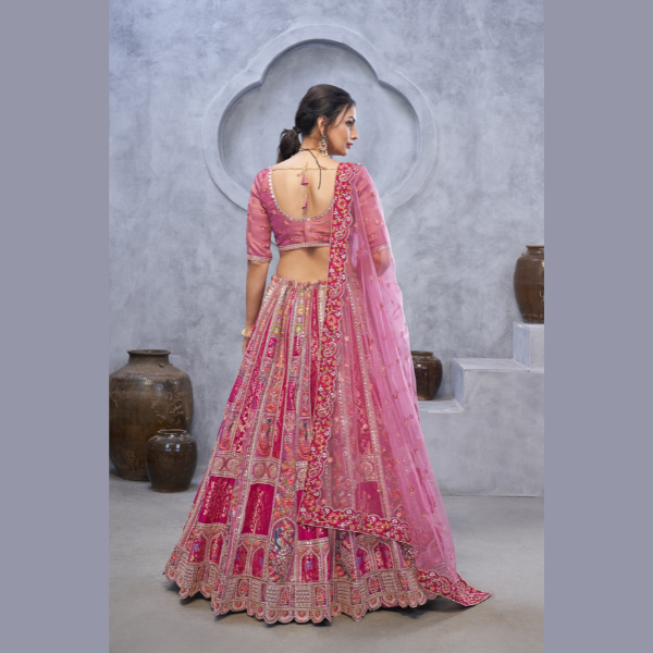 Classic Radiant Magenta Bridal  Silk Lehenga Collection | Ready To Wear