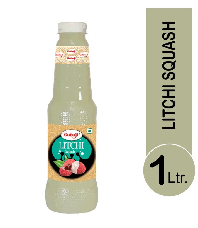 Shree Guruji Litchi Squash - 1 ltr