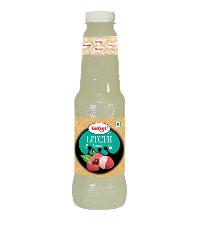 Shree Guruji Litchi Squash - 750 ml