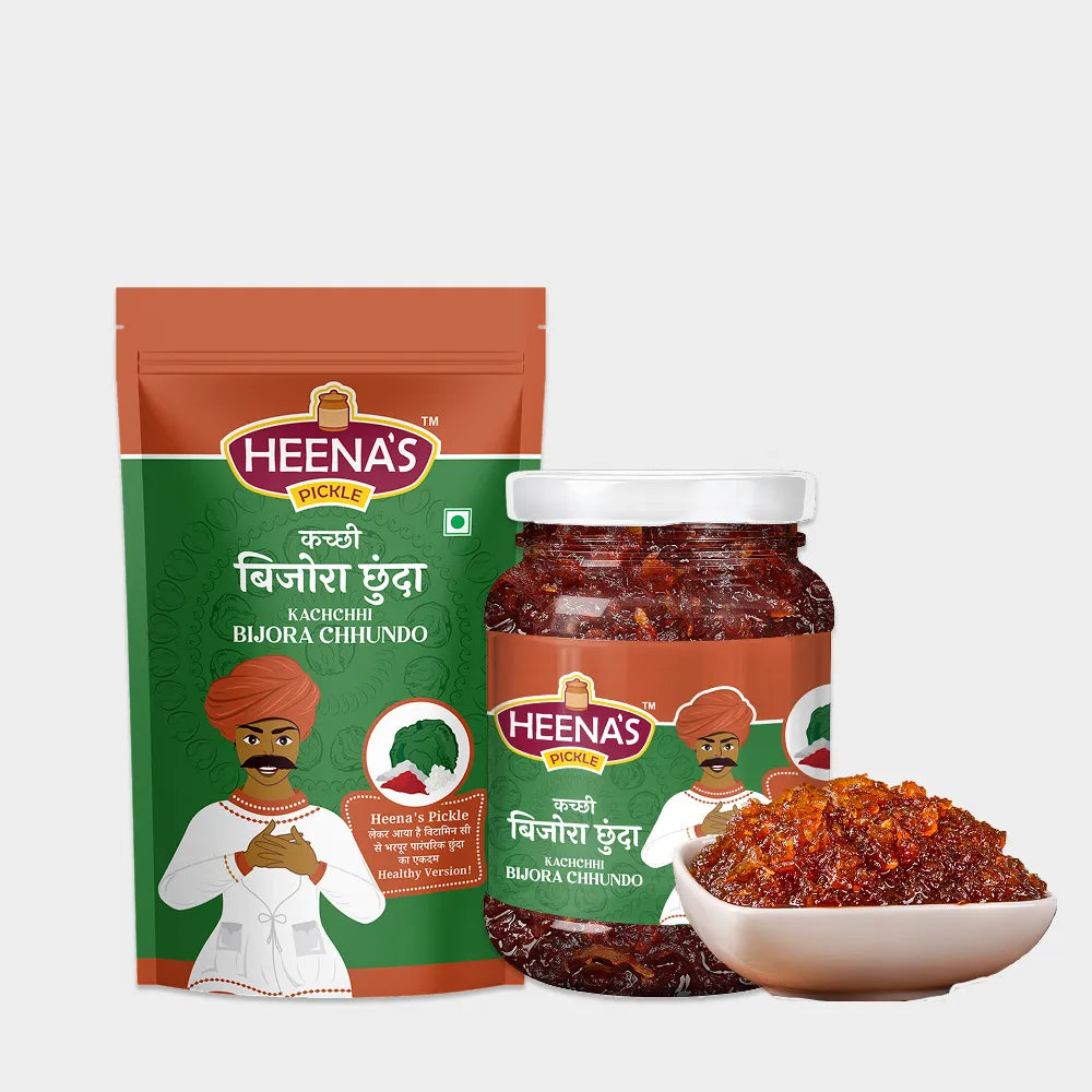 Heena's Pickle Bijora Chundo Pickle 400g Traditional Gujarati Sweet Citron Pickle