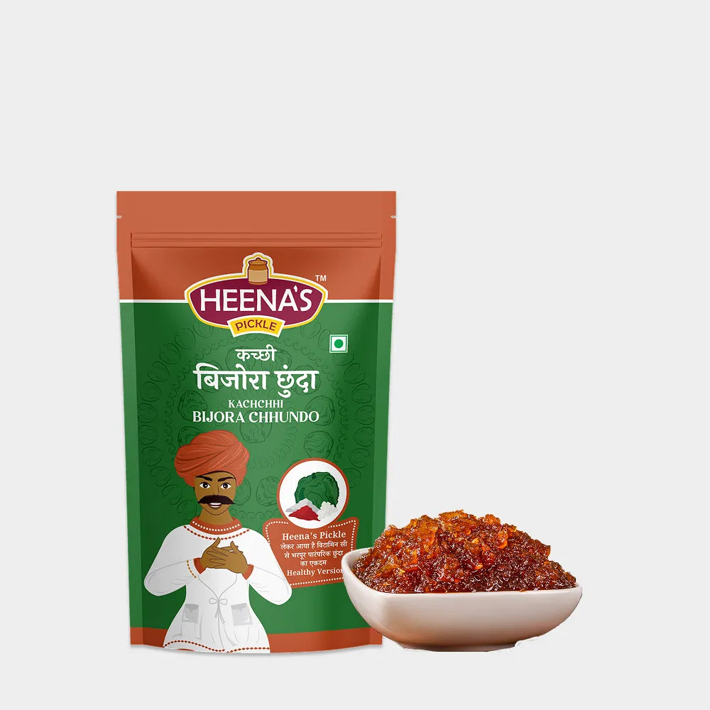 Heena's Pickle Bijora Chundo Pickle 400g Traditional Gujarati Sweet Citron Pickle