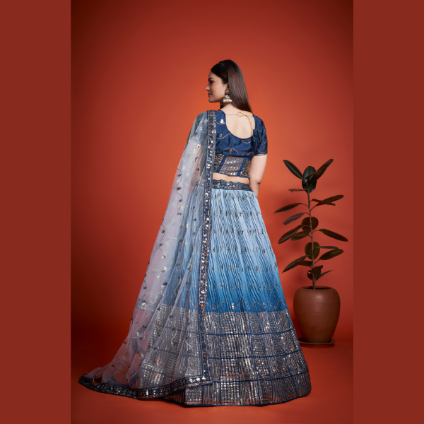 Unique Heavy Chinon Lehenga | Ready To Wear - India shopping