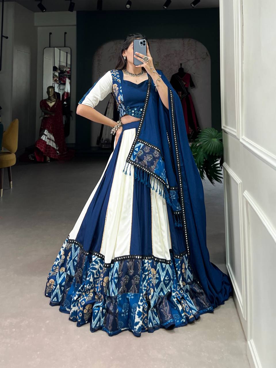 Blue Beauty for Garba Nights!  Sept 2024