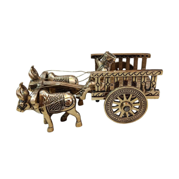 Brass Bullock Cart Showpiece, Showpiece for Decor