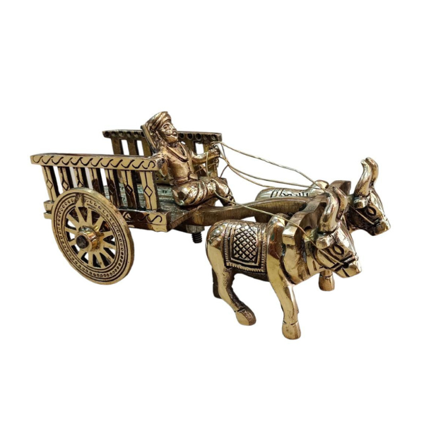 Brass Bullock Cart Showpiece, Showpiece for Decor