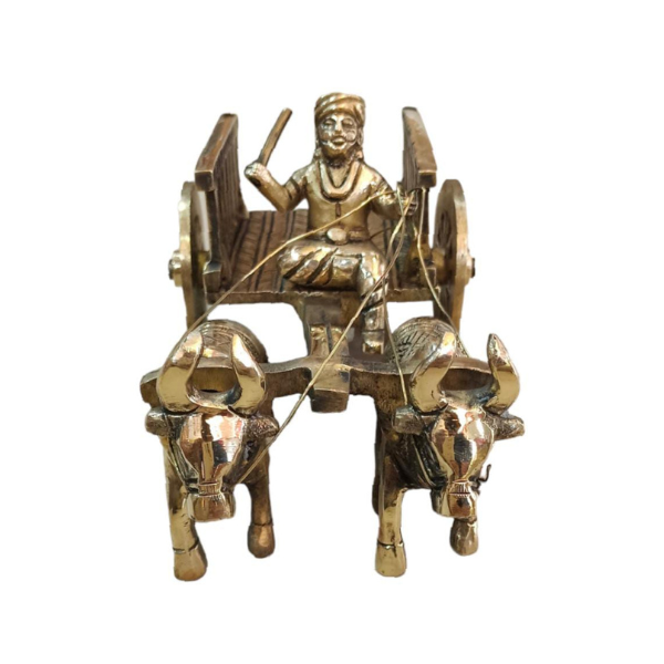 Brass Bullock Cart Showpiece, Showpiece for Decor