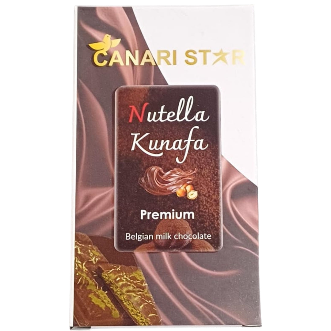 Canari Star Kunafa Nutella Chocolate Bar - 90 gms