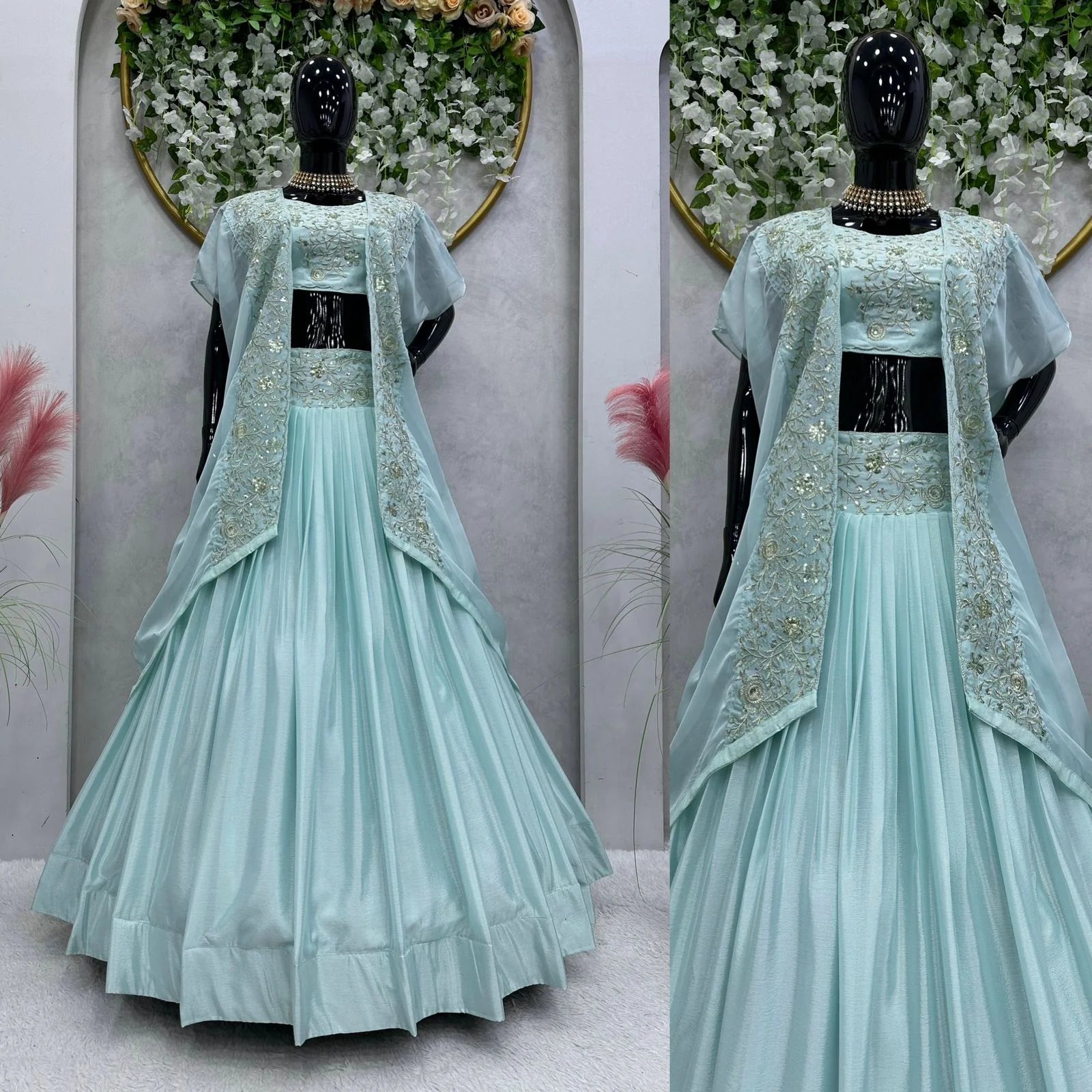 Latest Lehenga Choli With Thread Sequence Work | Ready To Wear