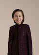Manyavar Boys Wine Chowkadi Patterned Embellished Indo-western Set