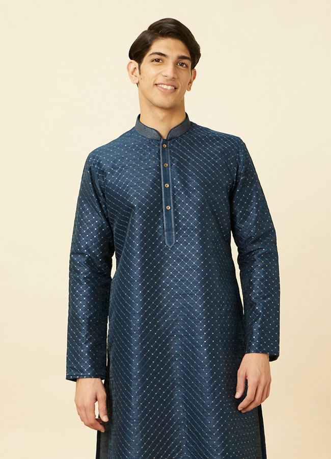 Manyawar Elegant Cream Kurta Pajama