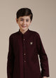 Manyavar Boys Wine Kurta Set