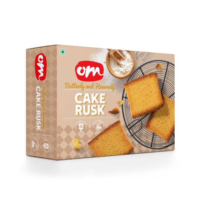 Om Sweets & Snacks Cookies Cake Rusk  - 350 Gms