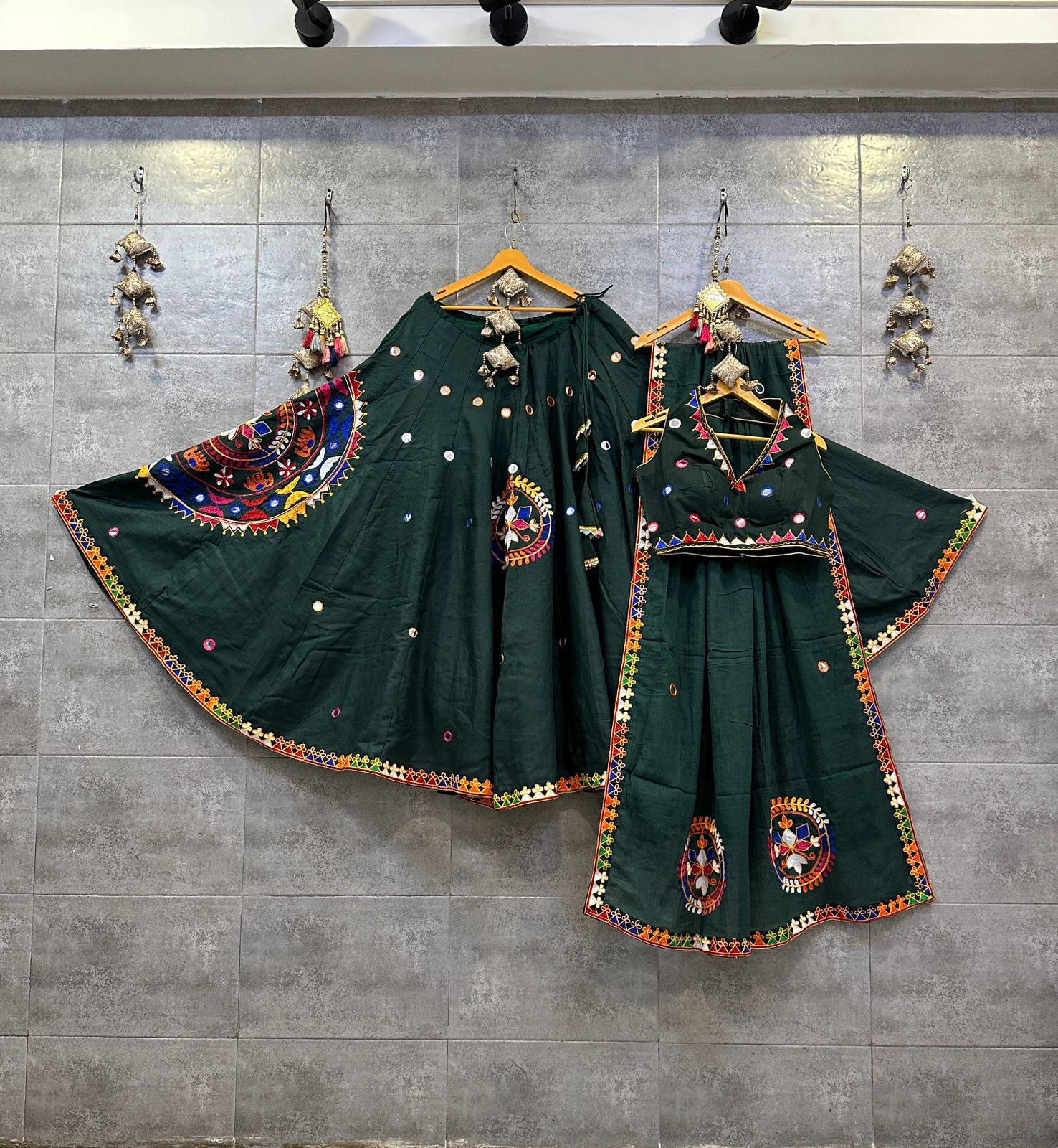 Pure khadi cotton chaniya choli with pocket concept chaniya