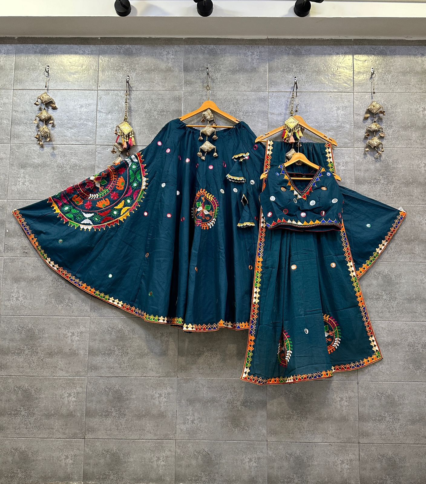 Pure khadi cotton chaniya choli with pocket concept chaniya