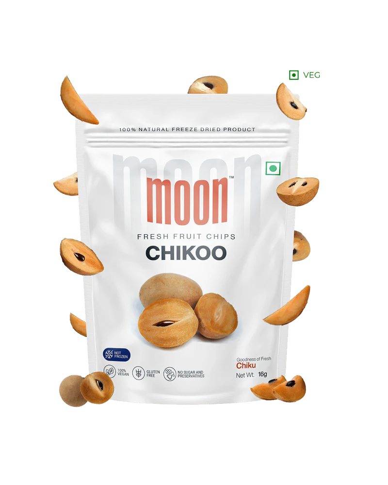 Moon Freeze Dried Chikoo Cubes | 16 gms