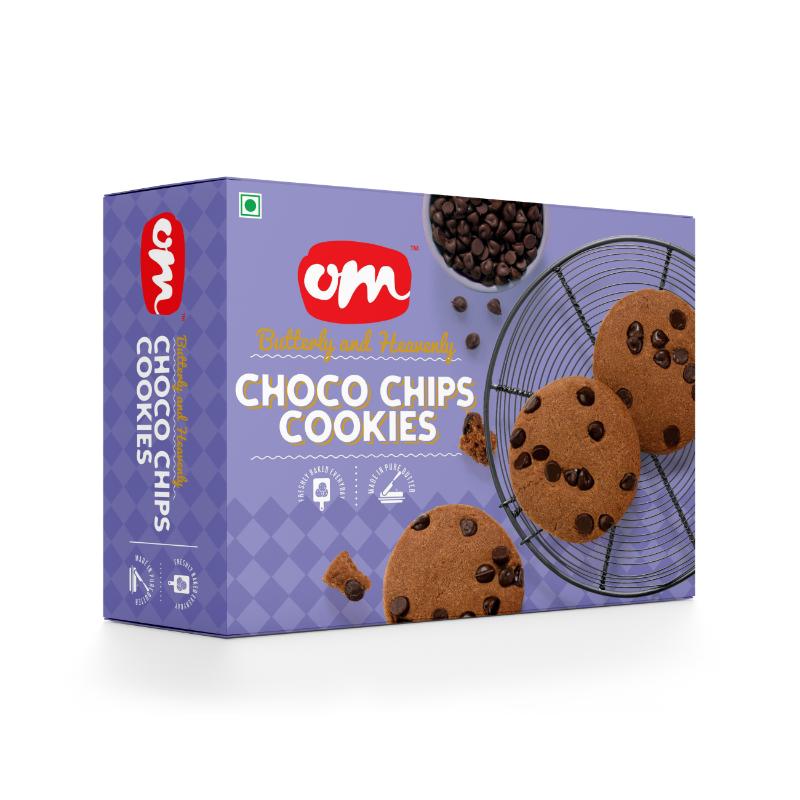 Om Sweets & Snacks Choco Chip Cookies -  350 Gms