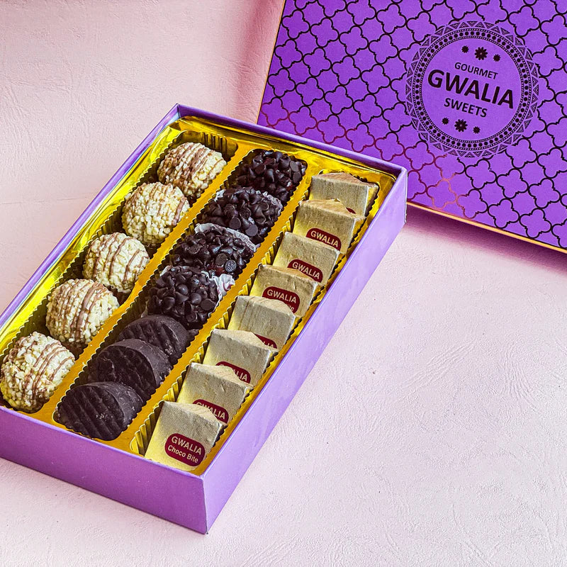 Gwalia Sweets Chocolate Mithai Assorted Box  500 gms