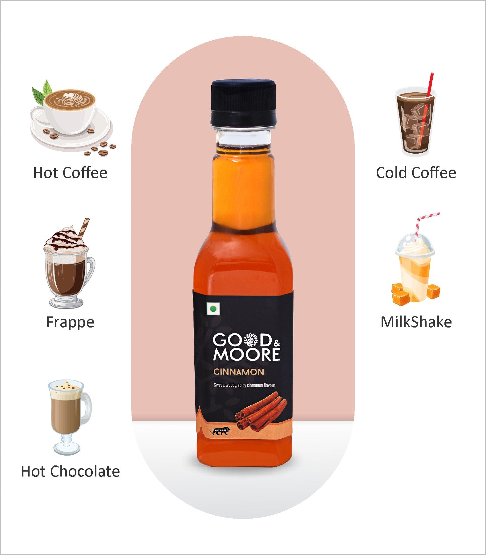 Good & Moore  Cinnamon Syrup | 250 ML | 750 ML