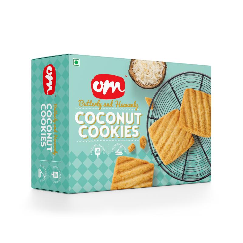 Om Sweets & Snacks  Coconut Cookies -  350 Gms