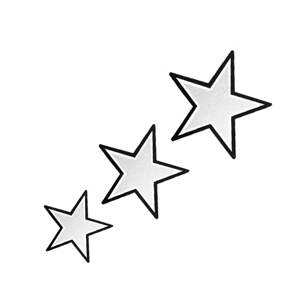 Comet Busters Star Glitter Water Tattoo with Black Border (BJ122)