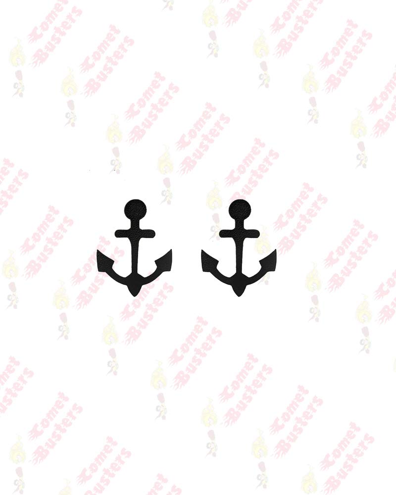 Comet Busters Temporary Couple Tattoo - Anchor (Set of 2) - Cute Temporary Tattoos Stick On Sticker (BJ049)