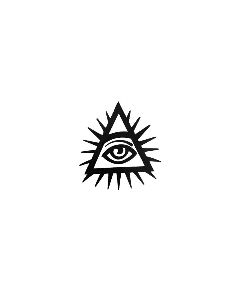 Comet Busters Temporary Illuminati Tattoo Sticker