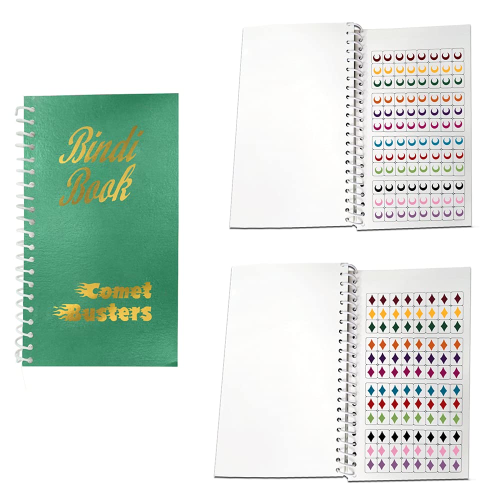 Comet Busters The Bindi Book 2-960 bindis (Velvet Multisized and Multicolored Bindis)