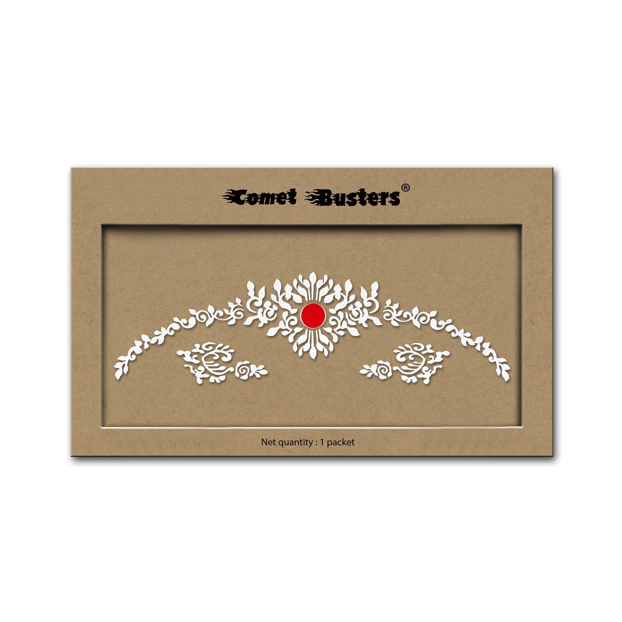 Comet Busters Traditional Bridal Bengali Wedding Bindi for Women (BIN1971)