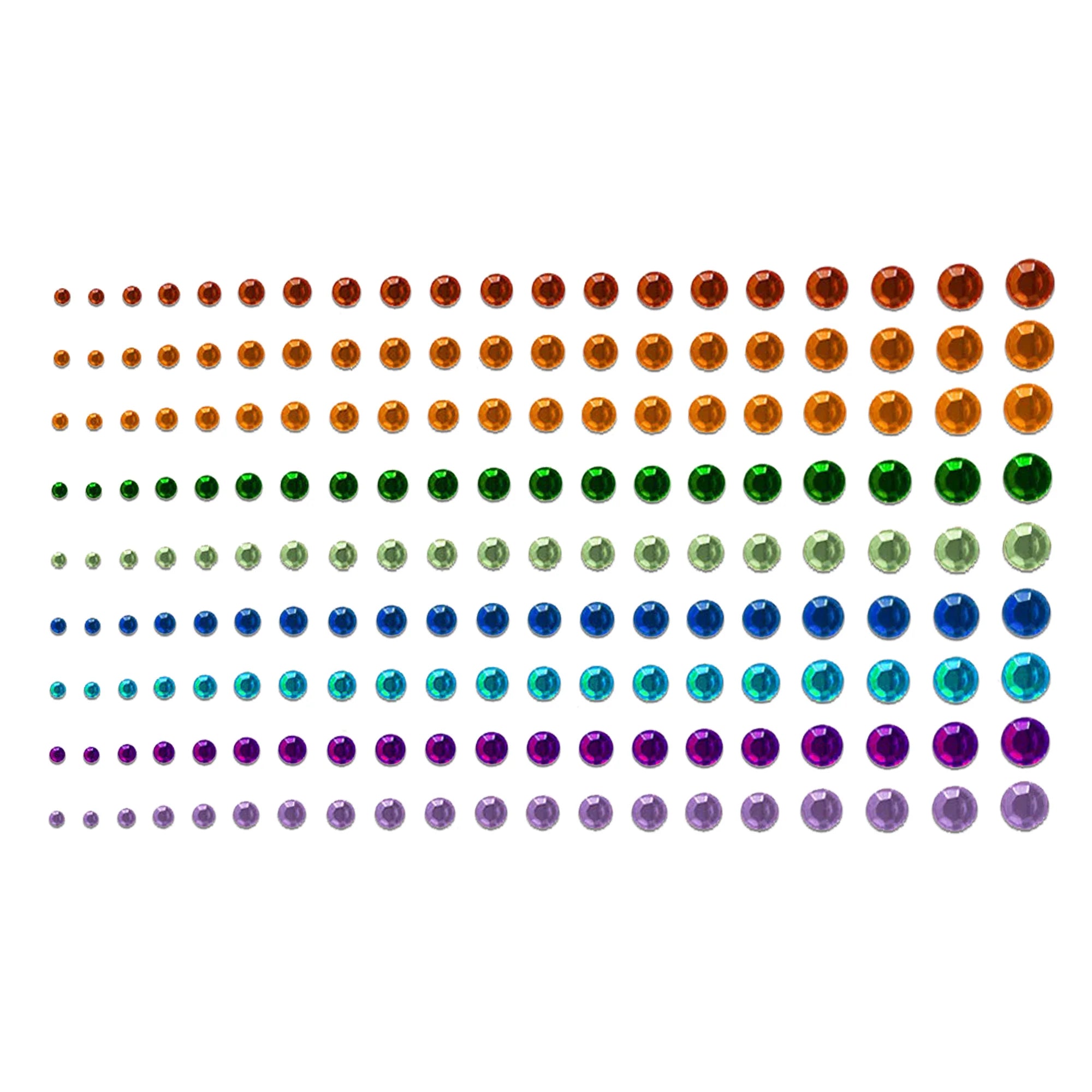 Comet Busters Multicolor Diamond Dot Bindis (2–6mm)