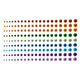 Comet Busters Multicolor Diamond Dot Bindis (2–6mm)