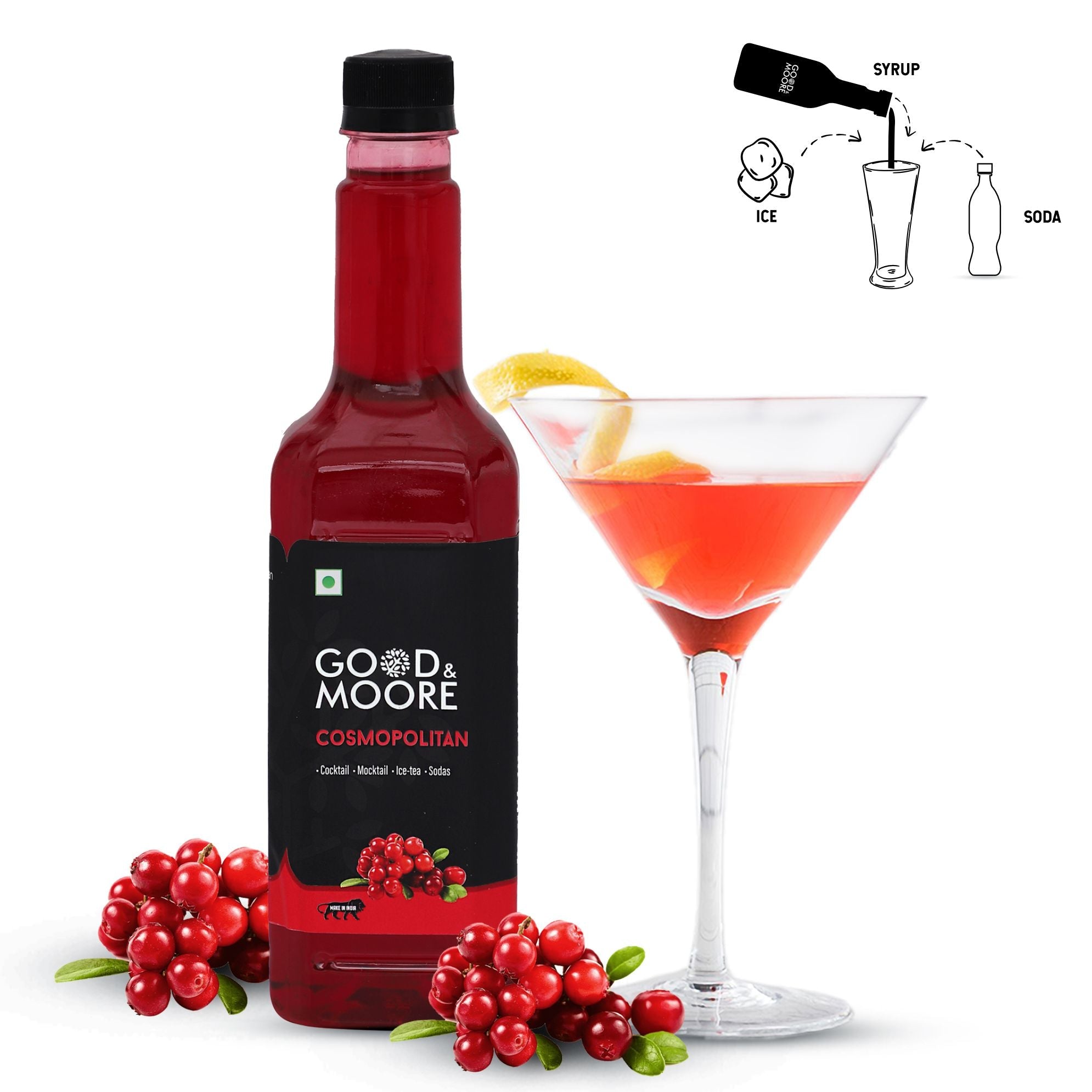 Good & Moore  Cosmopolitan Syrup | 250 ML | 750 ML