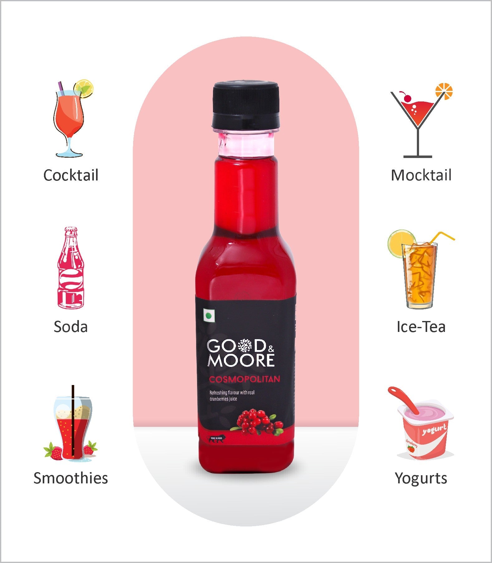 Good & Moore  Cosmopolitan Syrup | 250 ML | 750 ML