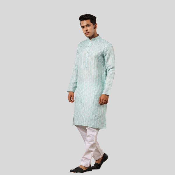 Cotton Kurta Pajama For Men | C Green