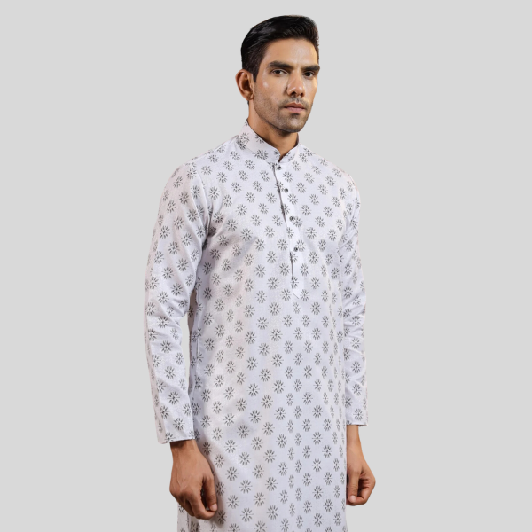 Cotton Kurta Pajama For Men | White Black