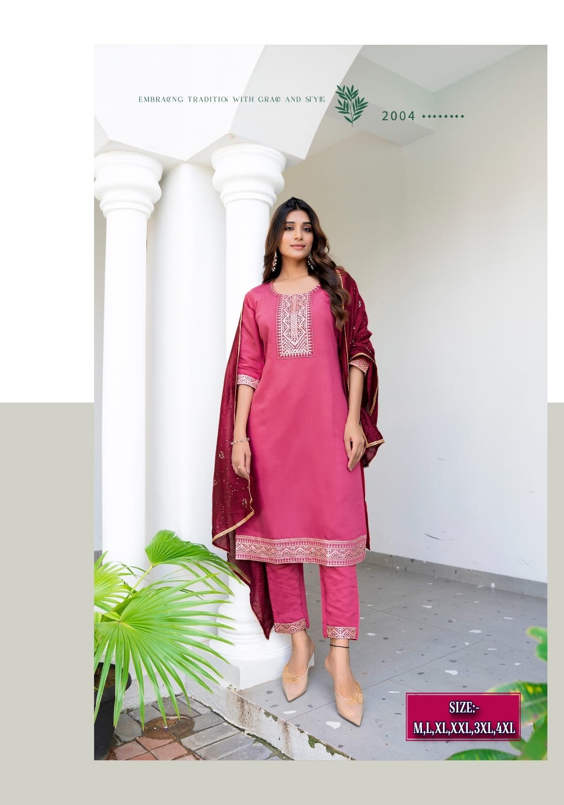 Latest Vermillion Vibe Kurta Set | Ready To Wear