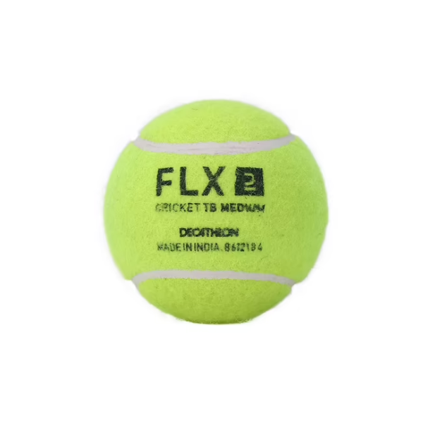 Cricket Tennis Ball TB Medium Lime Yellow (Set of -2)