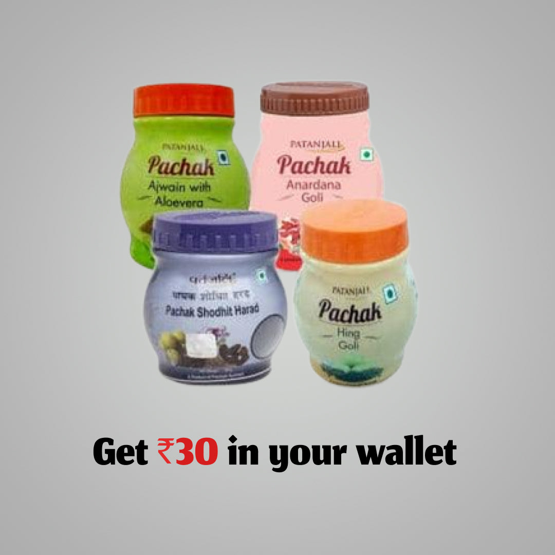 DIGESTIVE HEALTH COMBO - PACHAK ANARDANA 100 gms+PACHAK HING GOLI 100 gms+PACHAK SHODHIT HARAD 100 gms+ PACHAK AJWAIN WITH ALOEVERA 100gm