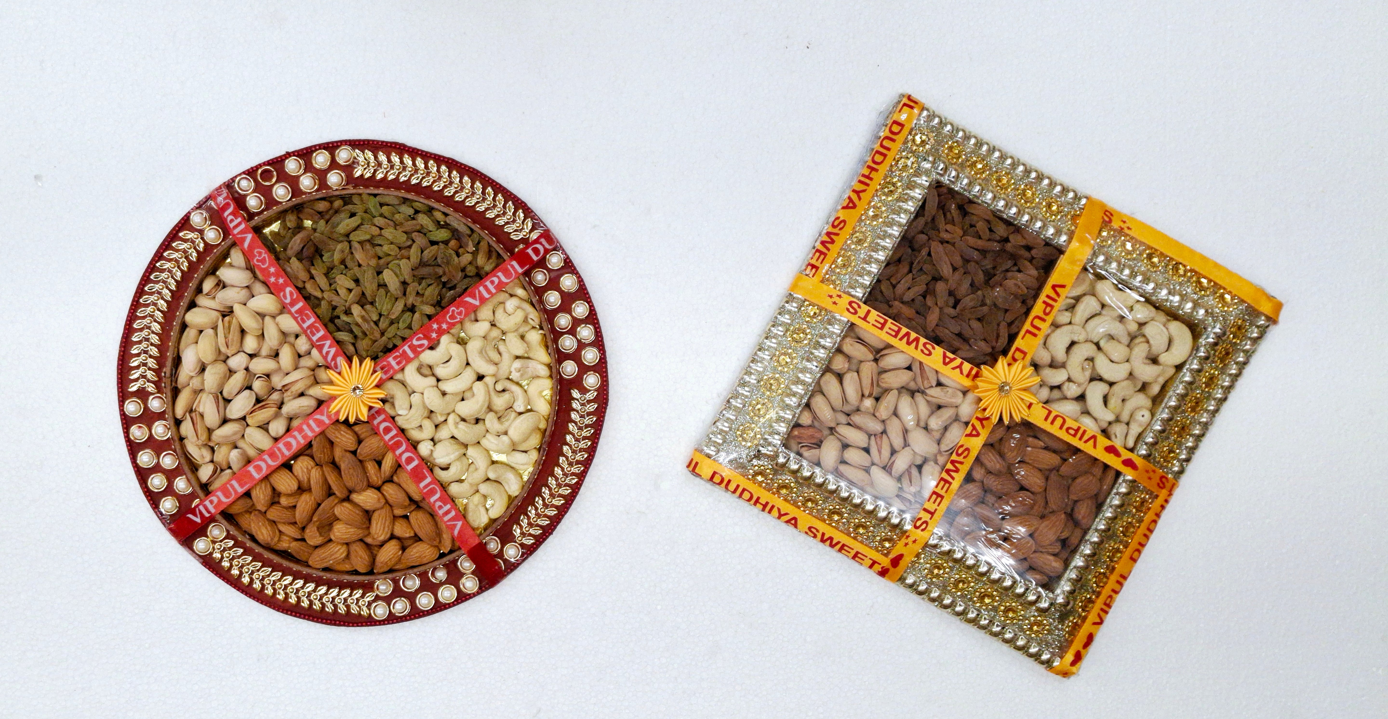 Vipul Dudhiya Sweets Rakhi Special Dryfruit Tray 400 gms