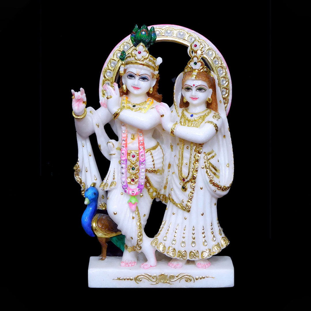 Jugal Radha Krishna Vietnam Marble - 15 x 10 x 5 inches