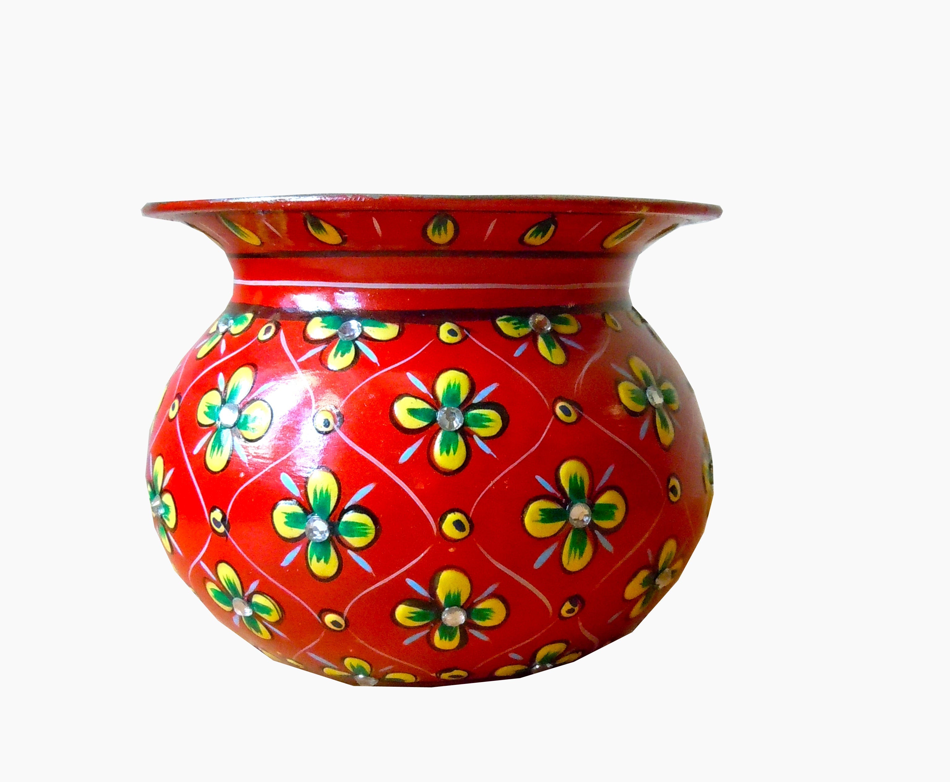 Crystal Kalash - Red, Vase,Sugar Pot