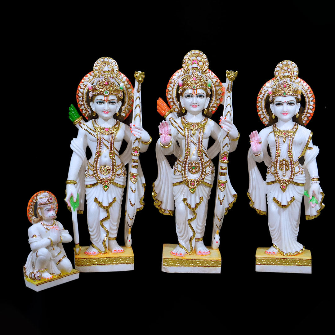 Ram Darbar Marble Statue (Vietnam) - 36 x 18 x 7 inches