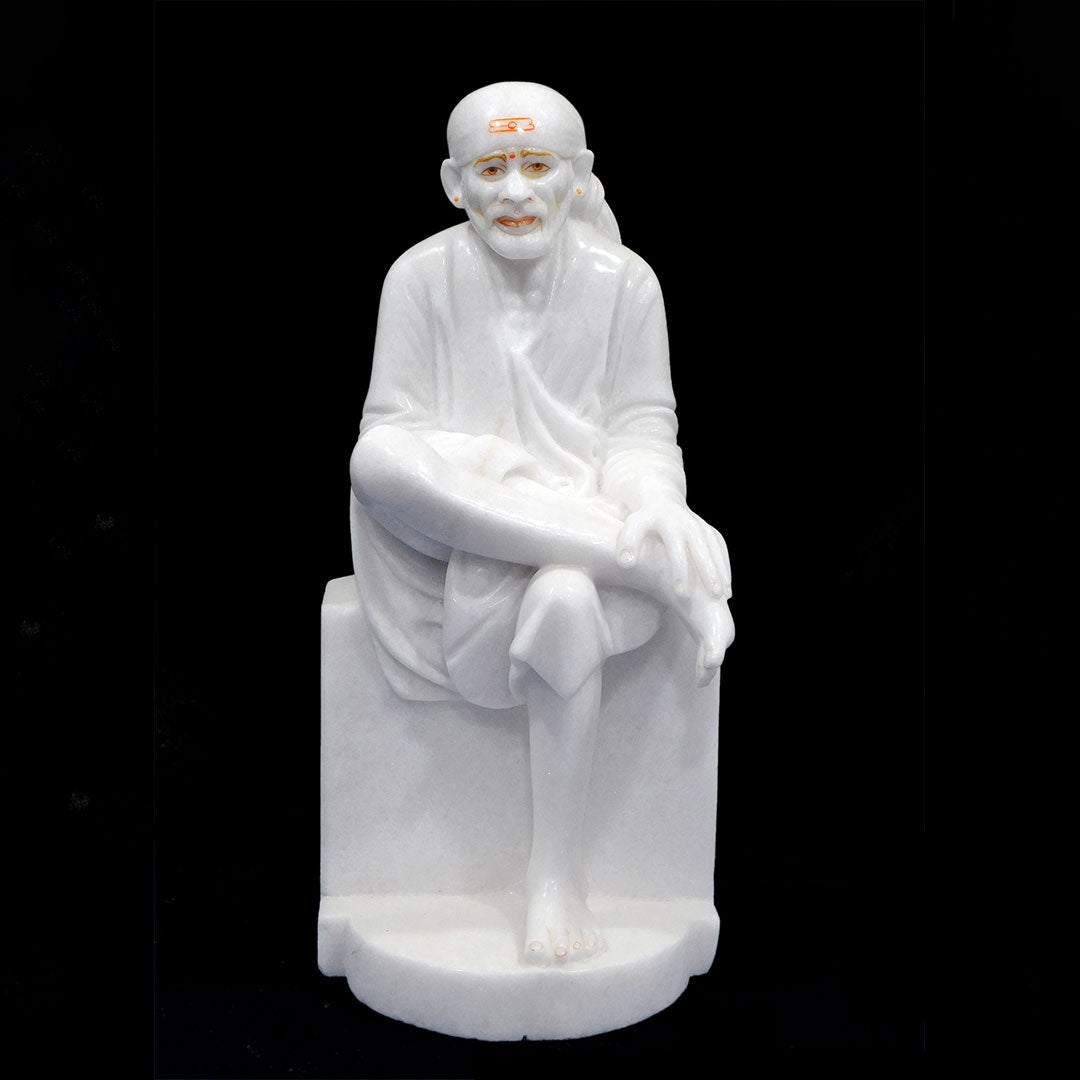 Sai Baba Marble Statue For Temple (Vietnam) - 36 x 15 x 15 inches