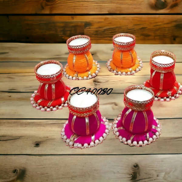 Damru Ring Candle Holder Set