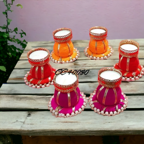 Damru Ring Candle Holder Set