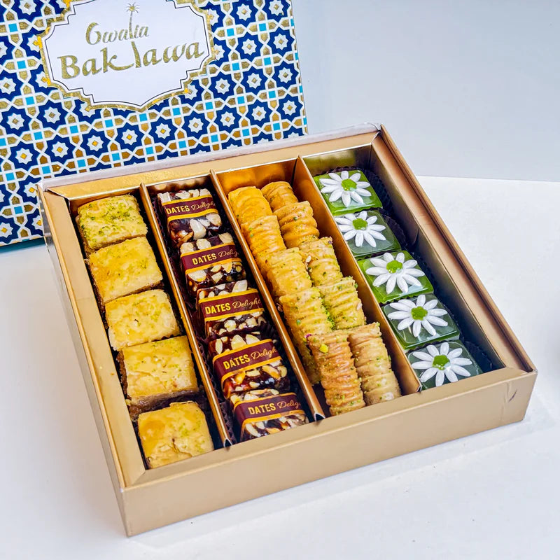 Gwalia Sweets Assorted Baklawa And Gourmet Sweet Box 500 gms