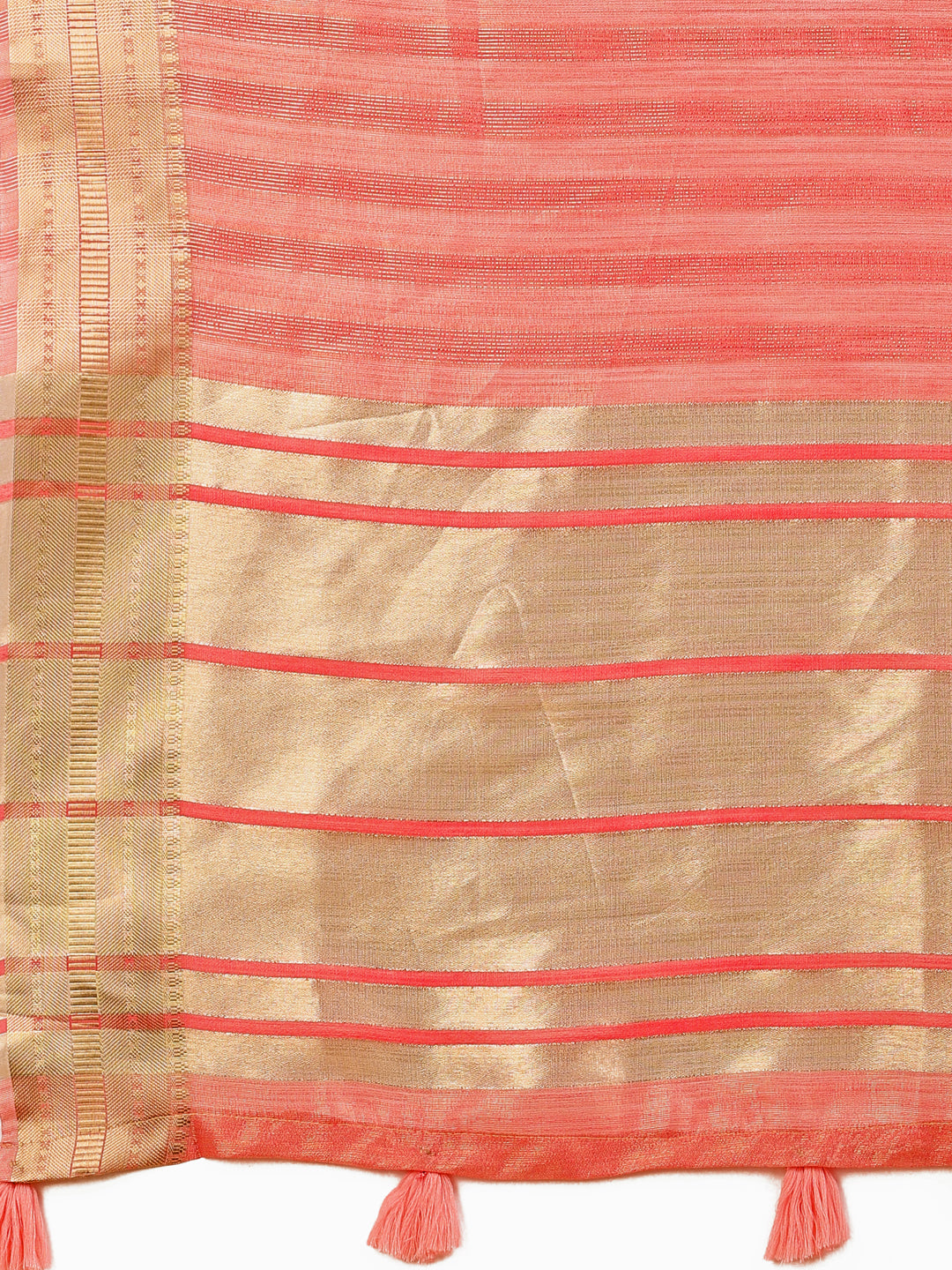 Desert Rose Organza Saree | orange Colour| Ready to Wear -SKU- SWSAH1001