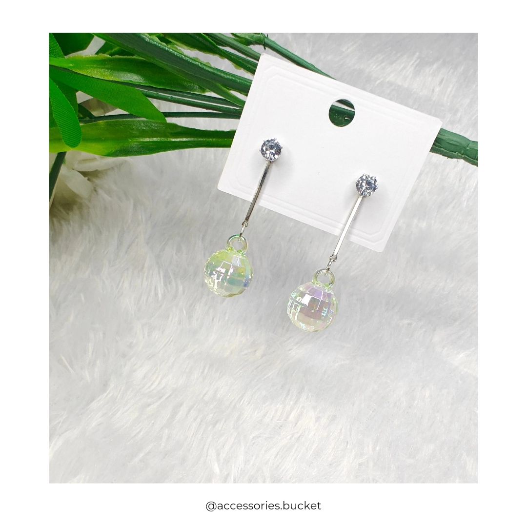 Disco Ball Party Wear Earrings